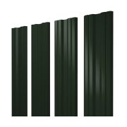 Штакетник Twin 0,5 GreenCoat Pural BT, matt RR 11 темно-зеленый (RAL 6020 хромовая зелень)