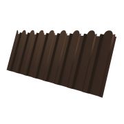 Профнастил С20В фигурный 0,45 Drap RAL 8017 шоколад