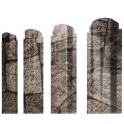Штакетник П-образный А фигурный 0,45 Print Elite King Stone TwinColor
