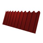 Профнастил С8А фигурный 0,45 PE с пленкой RAL 3011 коричнево-красный