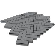 Плитка тротуарная SteinRus Паркет высота 60мм гладкий серый