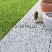 Бордюр садовый Steingot 1000х200х80мм Bianco Nero частичный прокрас