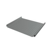 Кликфальц Pro Gofr Grand Line 0,5 GreenCoat Pural BT, matt с пленкой на замках RR 22 серый (RAL 7042 транспортный серый a)