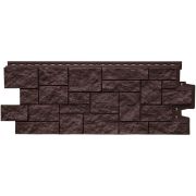 Фасадная панель Grand Line Дикий камень Стандарт коричневая