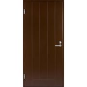 Дверь входная JW Basic B0010 М10х21 с дверной коробкой, темно-коричневая, левая