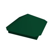 Колпак на столб Пирамида 390х390мм 0,5 Satin с пленкой RAL 6005 зеленый мох