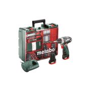 Шуруповерт аккумуляторный + набор оснастки Metabo POWERMAXX BS BASIC (600080880)