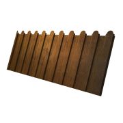 Профнастил С8А фигурный 0,45 Print Elite с пленкой Golden Wood TwinColor