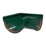 Угол желоба 90 град.Дизайн 135 ПВХ Grand Line зелёный (RAL 6005)