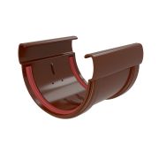 Соединитель желобов Дизайн 135 ПВХ Grand Line шоколадный (RAL 8017)