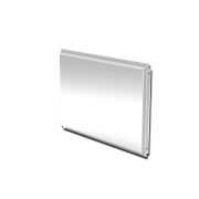 Кассета фасадная прямая открытого типа 0,7 c порошковым покрытием RAL 9003 сигнальный белый