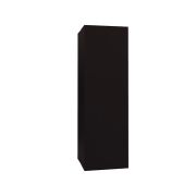 Кожух прямой д365/ш365/в1500 0,5 GreenCoat Pural BT, matt с пленкой RR 33 черный (RAL 9005 черный)