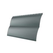 Сталь Блок-хаус 0,390 Grand Line 0,45 PE RAL 9006 бело-алюминиевый