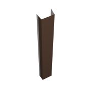 Крепежная планка верхняя Texas 0,5 Satin с пленкой RAL 8017 шоколад
