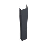Крепежная планка верхняя Texas 0,5 Satin с пленкой RAL 7024 мокрый асфальт