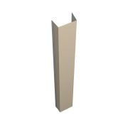 Крепежная планка верхняя Texas 0,5 Satin с пленкой RAL 1015 светлая слоновая кость