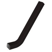 Труба гофр. Vortex Lite Matt 76х102х3000 мм с коленом 9005 черный