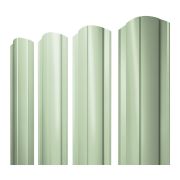 Штакетник Круглый фигурный 0,45 PE RAL 6019 бело-зеленый