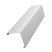 Декоративная накладка на столб универсальная угловая 62х55 для забора жалюзи 0,8 PE с пленкой RAL 9003 сигнальный белый