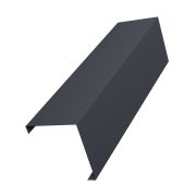 Декоративная накладка на столб универсальная угловая 62х55 для забора жалюзи 0,45 Drap ST RAL 7024 мокрый асфальт