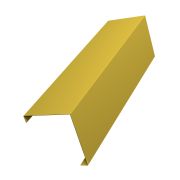 Декоративная накладка на столб универсальная угловая 62х55 для забора жалюзи 0,45 PE с пленкой RAL 1018 цинково-желтый