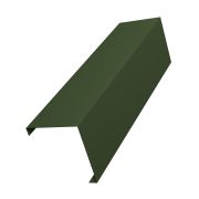 Декоративная накладка на столб универсальная угловая 62х55 для забора жалюзи 0,5 GreenCoat Pural BT, matt RR 11 темно-зеленый (RAL 6020 хромовая зелень)