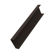 Декоративная накладка на столб универсальная угловая 62х55 для забора жалюзи 0,5 Quarzit lite с пленкой RR 32 темно- коричневый