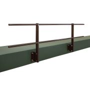 Ограждение кровельное для парапета с боковым креплением RAL 8017 (2,0х0,9м)