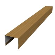 Крышка 50х75 для забора жалюзи Palermo 0,45 Print Elite Honey Wood TwinColor