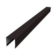 Планка вертикальная лицевая для забора жалюзи Palermo 0,45 Drap ST RAL 9005 черный