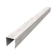 Планка вертикальная лицевая для забора жалюзи Palermo 0,45 Print Elite Snow Wood TwinColor