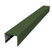 Крышка 50х75 для забора жалюзи Palermo 0,5 GreenСoat Pural RR 11 темно-зеленый (RAL 6020 хромовая зелень)