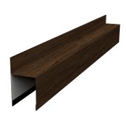 Планка опорная составная внешняя для забора жалюзи Palermo 0,45 Print Elite Antique Wood TwinColor