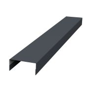 Крышка 45х20 жалюзи Texas 0,5 GreenСoat Pural RR 23 темно-серый (RAL 7024 мокрый асфальт)