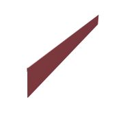 Ламель забора жалюзи Palermo стартовая/финишная для калиток и ворот 0,7 PE с пленкой RAL 3005 красное вино