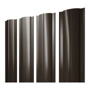 Штакетник Круглый 0,45 PE-Double RR 32 темно-коричневый (1,8м)
