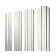 Штакетник Twin фигурный 0,45 PE-Double RAL 9003 сигнальный белый