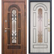 Входная дверь с терморазрывом металлическая 13см VITRA Винорит Патина Сосна белая (2050х860 мм) правая