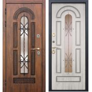 Входная дверь с терморазрывом металлическая 13см VITRA Винорит Патина Сосна белая (2050х960 мм) левая