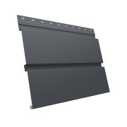 Металлический софит Квадро брус без перфорации 0,5 PurLite Matt с пленкой RAL 7024
