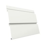 Металлический софит Квадро брус без перфорации 0,5 Satin с пленкой RAL 9003 сигнальный белый