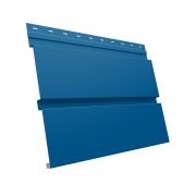 Металлический софит Квадро брус без перфорации 0,5 Satin с пленкой RAL 5005 сигнальный синий