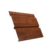 Металлический софит Квадро брус с перфорацией 0,45 Print Premium с пленкой Rowan
