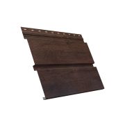 Металлический софит Квадро брус с перфорацией 0,45 Print Premium с пленкой Antique Wood
