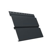 Металлический софит Квадро брус с перфорацией 0,5 Satin с пленкой RAL 7016 антрацитово-серый