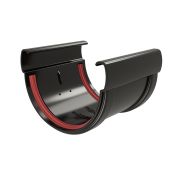 Соединитель желобов Дизайн 135 ПВХ GL черный (RAL 9005)