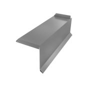 Планка торцевая сегментная 20мм Правая 0,5 Satin с пленкой RAL 7004 сигнальный серый