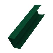 Крышка забора для горизонтального монтажа штакетника 0,45 PE-Double с пленкой RAL 6005 зеленый мох