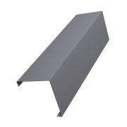 Декоративная накладка угловая для горизонтального монтажа штакетника 0,45 Drap RAL 7004 сигнальный серый