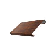 Ламель лицевая 125 жалюзи Texas 0,45 Print Elite с пленкой Chestnut Wood